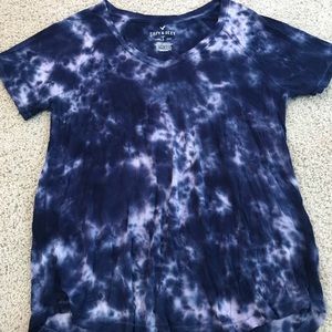 American Eagle xs soft and sexy bile/white t-shirt